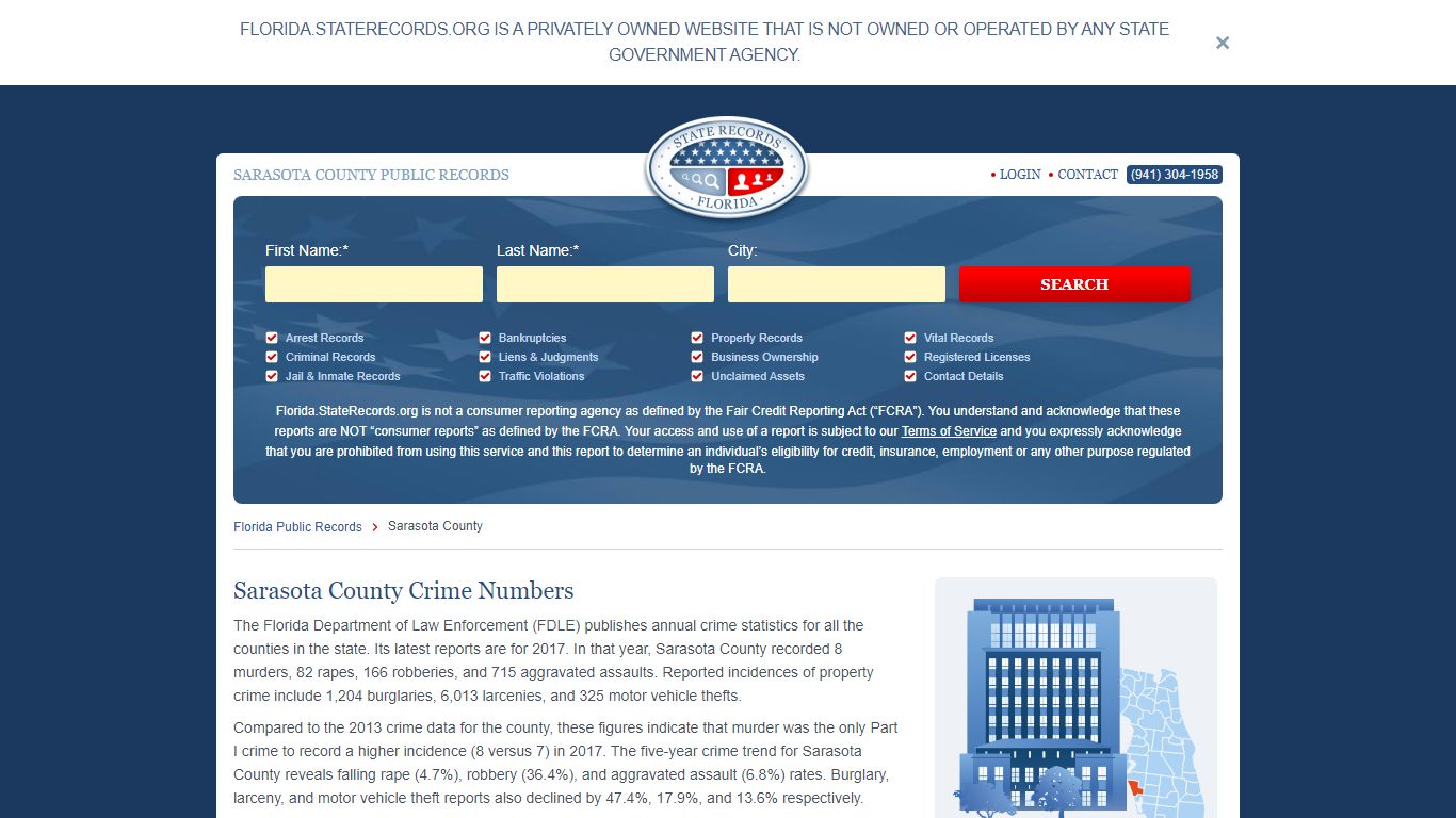 SARASOTA COUNTY PUBLIC RECORDS - Florida State Records